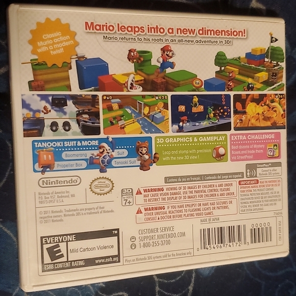 Super Mario 3D Land Nintendo 3DS game - Picture 3 of 3